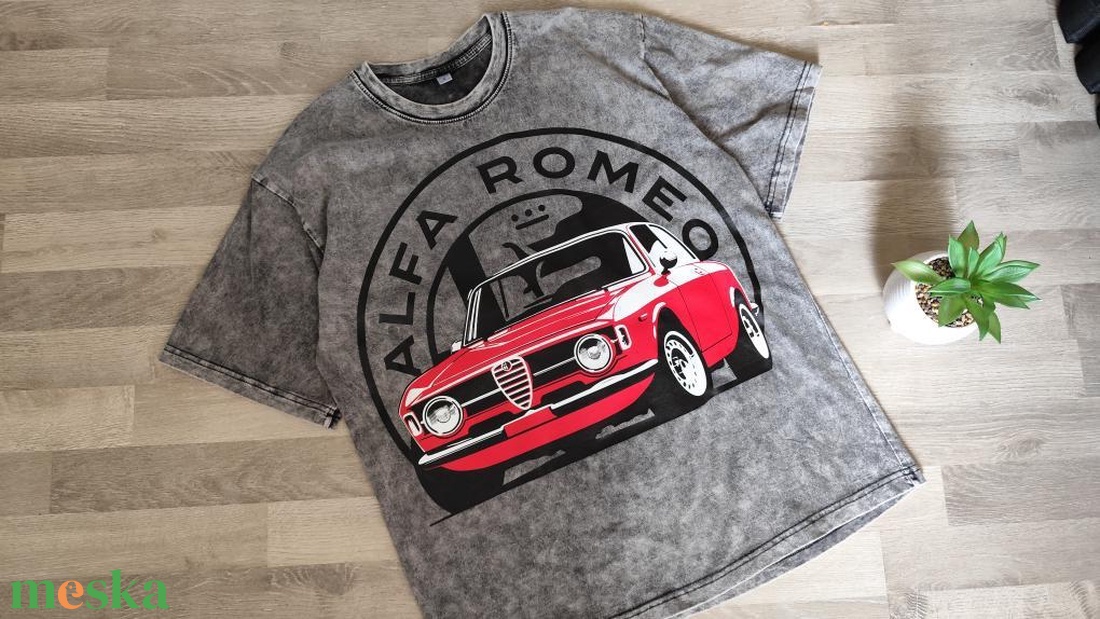 ÚJ! Alfa Romeo oversize póló  - ruha & divat - férfi ruha - póló - Meska.hu