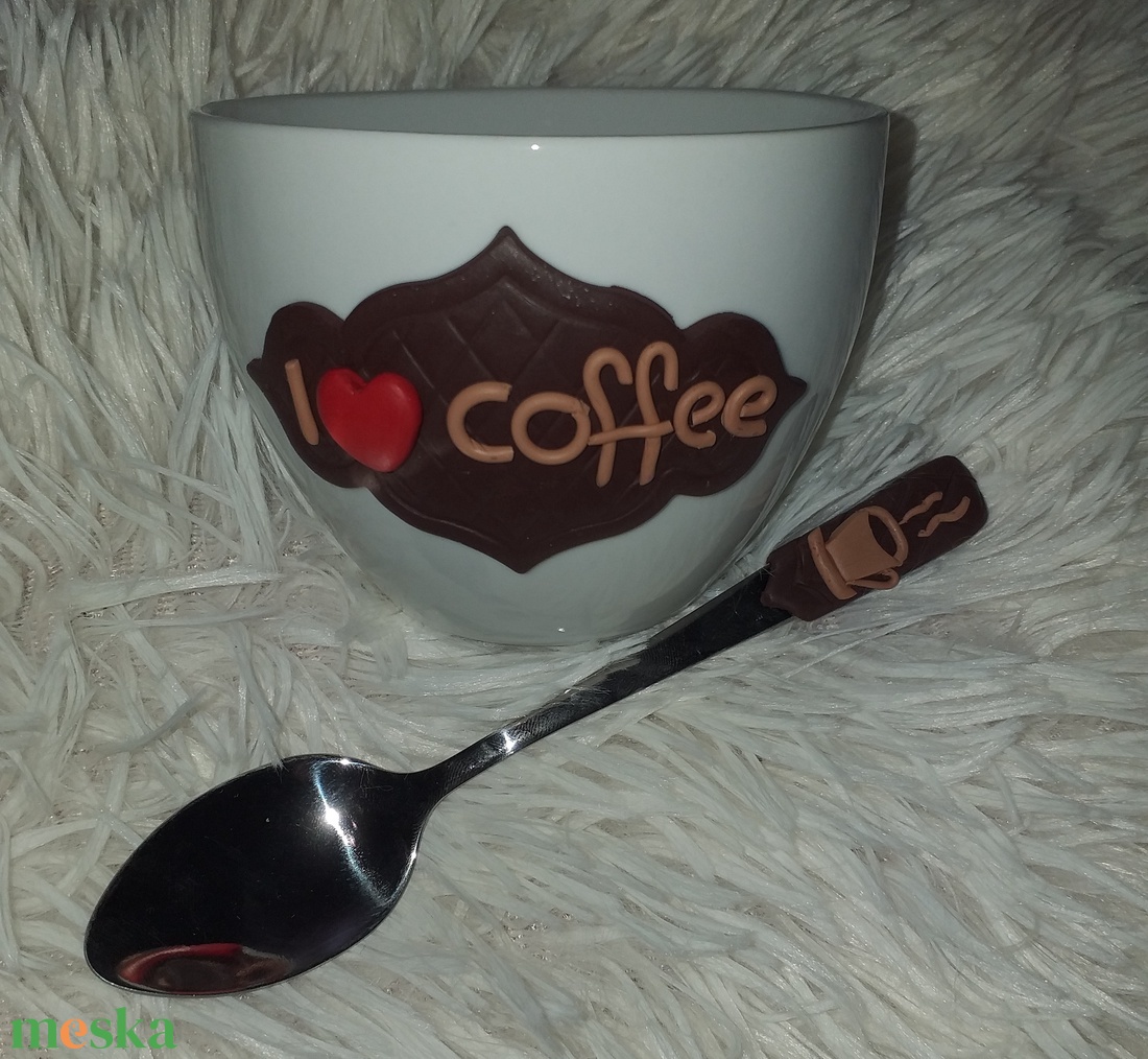 I coffee kávés csésze és kanál - otthon & lakás - konyhafelszerelés, tálalás - tálalás - bögre & csésze - Meska.hu I coffee kávés csésze és kanál - otthon & lakás - konyhafelszerelés, tálalás - tálalás - bögre & csésze - Meska.hu
