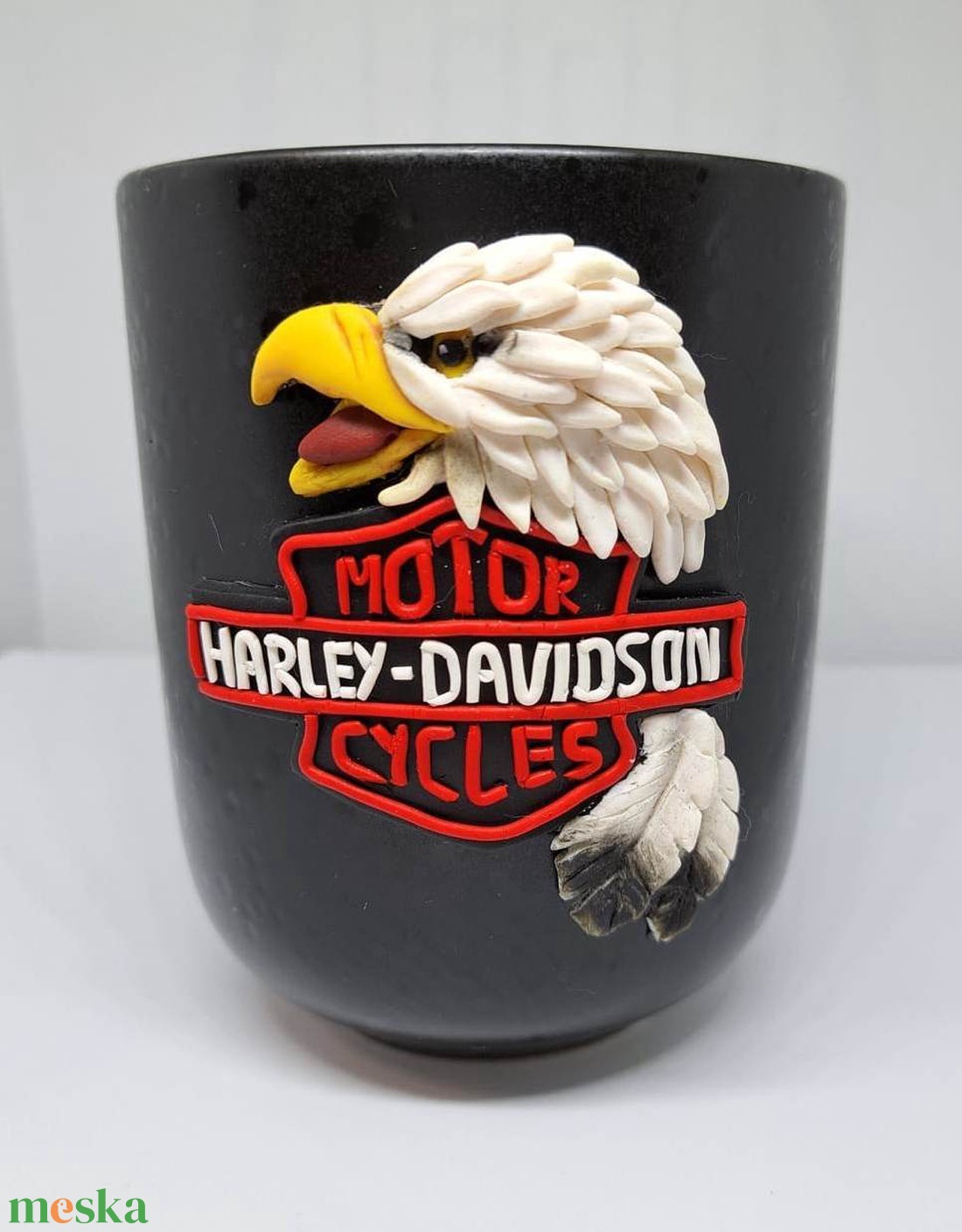 Harley Davidson mintás bögre - otthon & életmód - konyhafelszerelés, tálalás - tálalás - bögre & csésze - Meska.hu