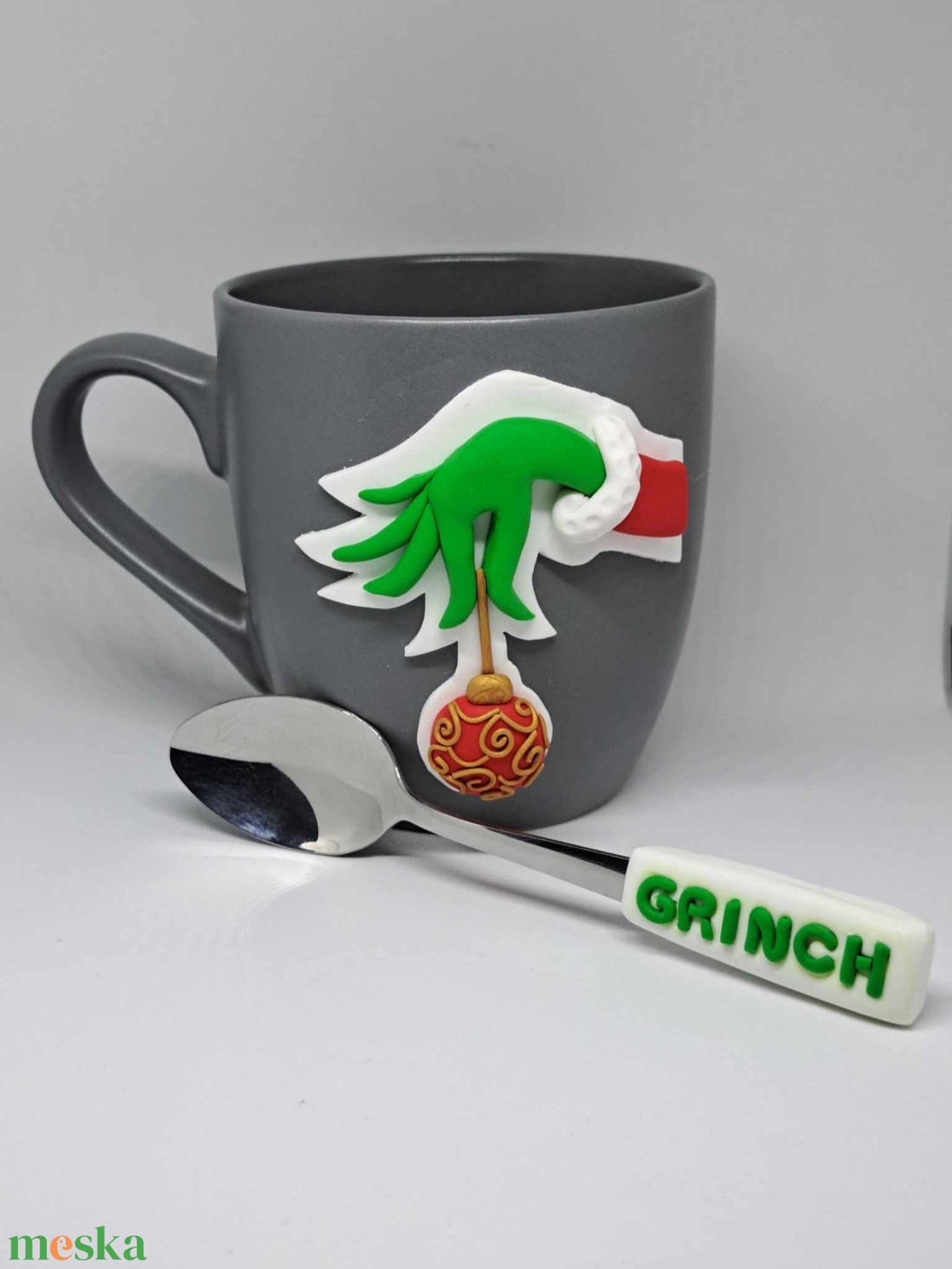 GRINCH mintás karácsonyi bögre és kanál - otthon & életmód - konyhafelszerelés, tálalás - tálalás - bögre & csésze - Meska.hu GRINCH mintás karácsonyi bögre és kanál - otthon & életmód - konyhafelszerelés, tálalás - tálalás - bögre & csésze - Meska.hu