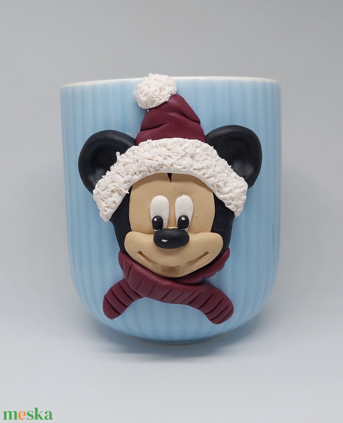 Téli mickey egeres bögre - otthon & életmód - konyhafelszerelés, tálalás - tálalás - bögre & csésze - Meska.hu