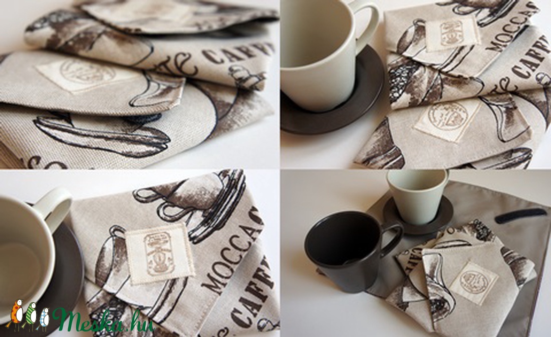 Uzsonnás szalvéta/tartó KÁVÉ -  - Meska.hu
