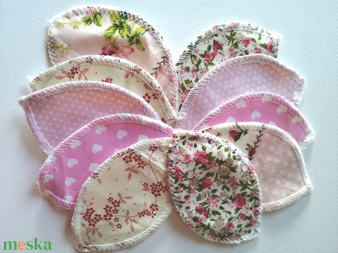 Női szirom/intim szirom - halvány rózsaszín mintás textilekből - szépségápolás - intim higiénia - intimbetét - Meska.hu