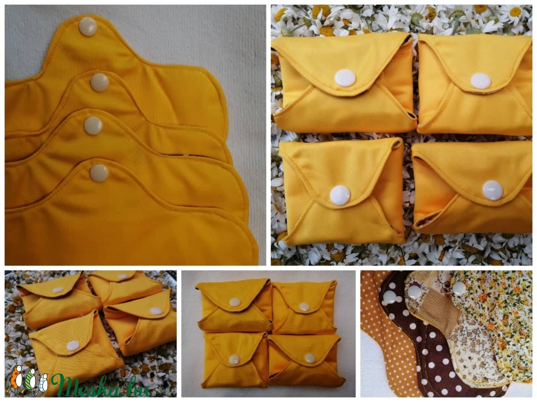 Napsugár intim betét szett /napsárga színben - szépségápolás - intim higiénia - intimbetét - Meska.hu