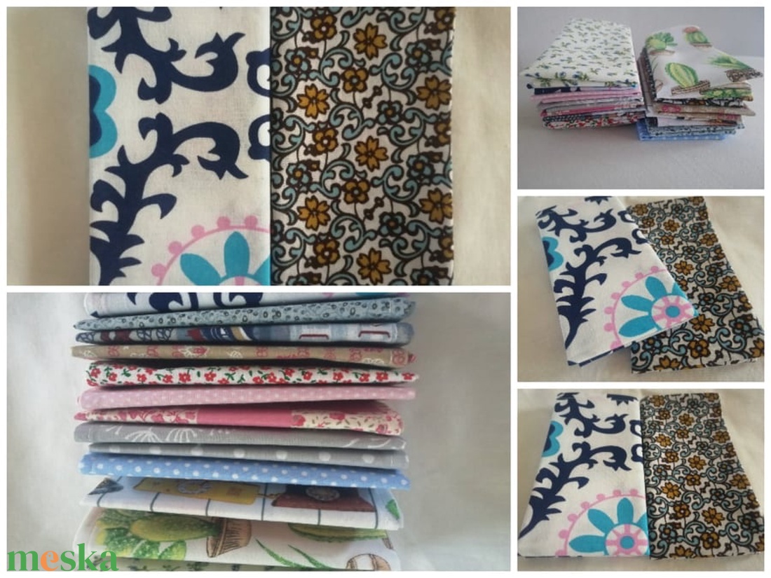 Pamut zsebkendő, Egyszer volt hol nem volt 2 db-os szettben - szépségápolás - textil zsebkendő - Meska.hu