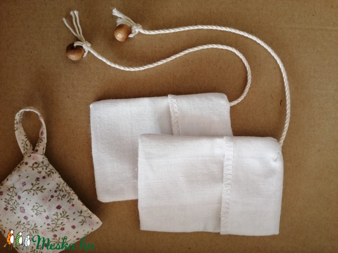 Pamut teafilter /ökomegoldás 2 db-os - otthon & életmód - konyhafelszerelés, tálalás - Meska.hu