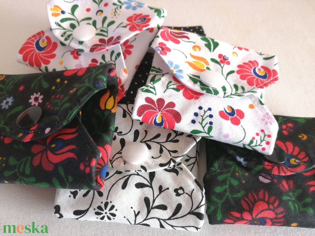 Pamut tisztasági betét szett Motívumok - szépségápolás - intim higiénia - tisztasági betét - Meska.hu