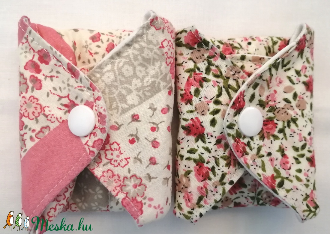 Pamut intim betét 2 db-os Virágok 22 cm-es - szépségápolás - intim higiénia - intimbetét - Meska.hu