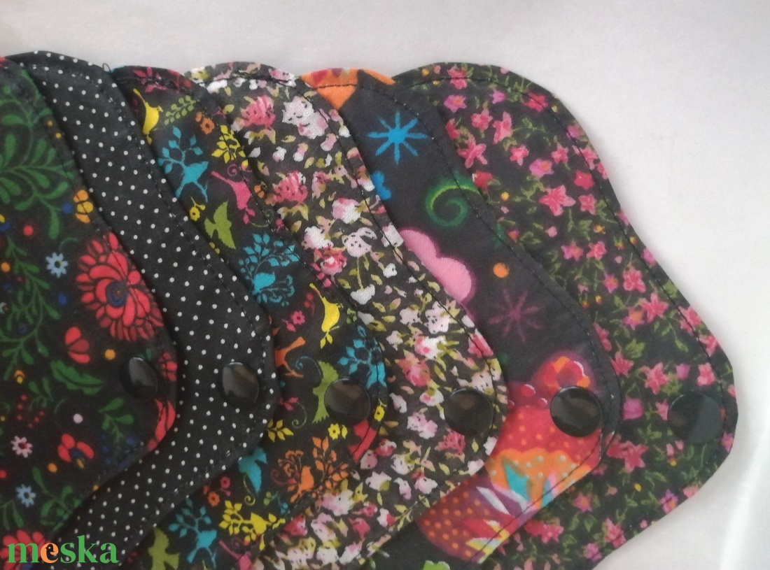 Pamut tisztasági betét szett Éjkirálynő - szépségápolás - intim higiénia - tisztasági betét - Meska.hu