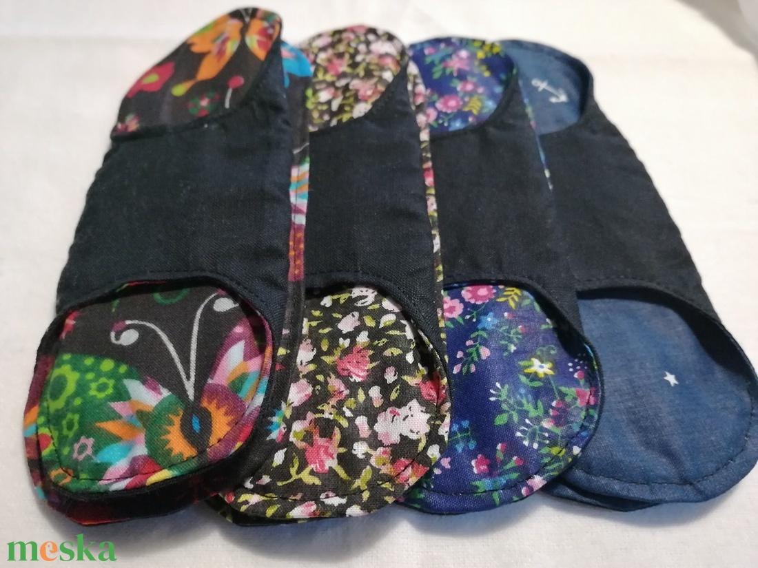 Pamut tisztasági betét szett - patent nélküli - szépségápolás - intim higiénia - tisztasági betét - Meska.hu