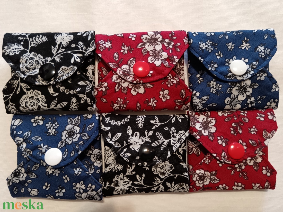 Pamut tisztasági betét szett Éjjeli virágok - szépségápolás - intim higiénia - tisztasági betét - Meska.hu