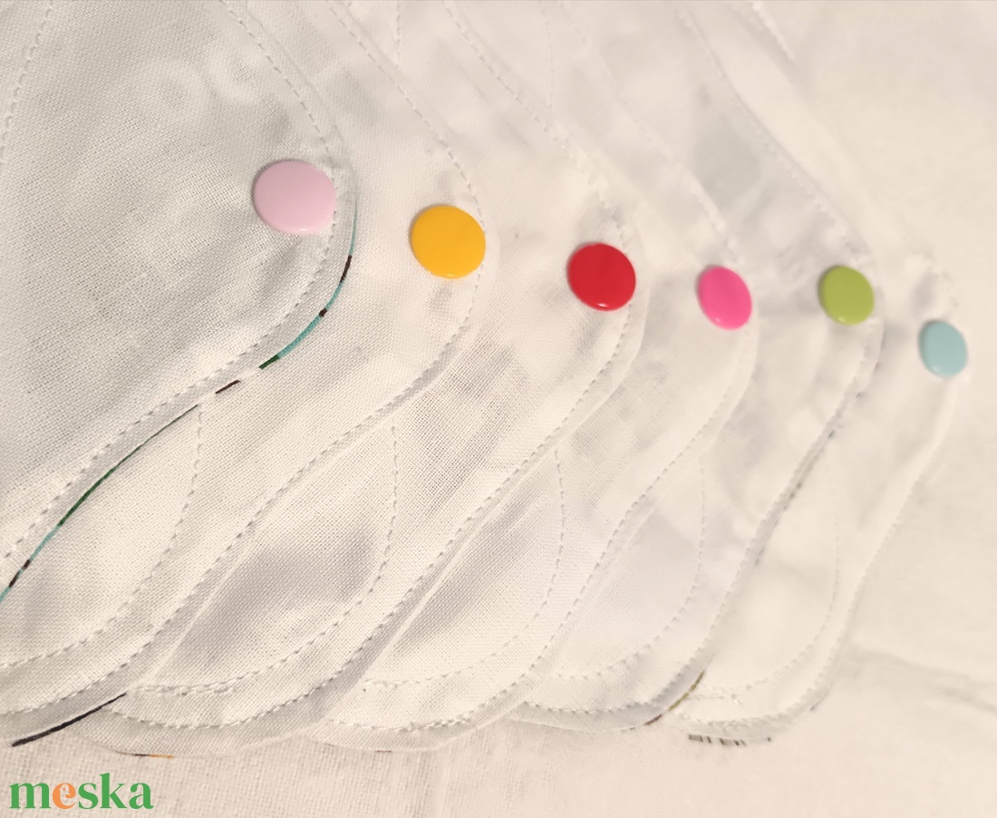 Pamut tisztasági betét szett Párizsi színkavalkád - szépségápolás - intim higiénia - tisztasági betét - Meska.hu