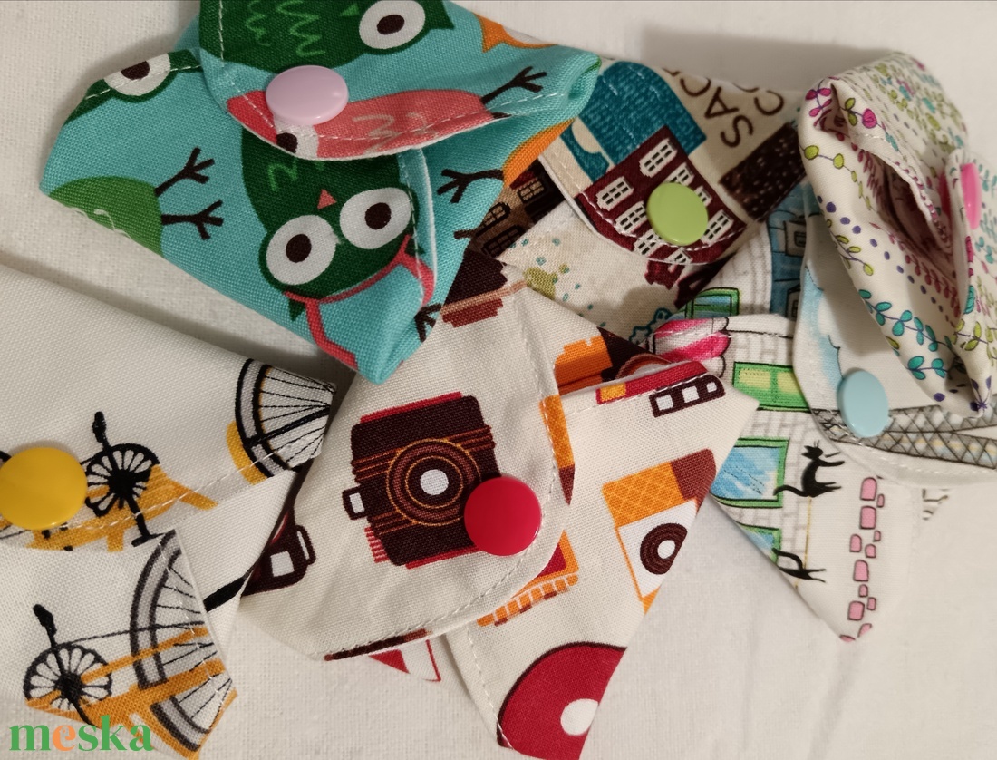 Pamut tisztasági betét szett Párizsi színkavalkád - szépségápolás - intim higiénia - tisztasági betét - Meska.hu