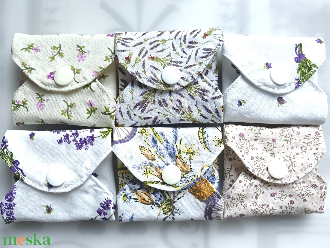 Pamut tisztasági betét szett LEVENDULA ÁLOM - szépségápolás - intim higiénia - tisztasági betét - Meska.hu