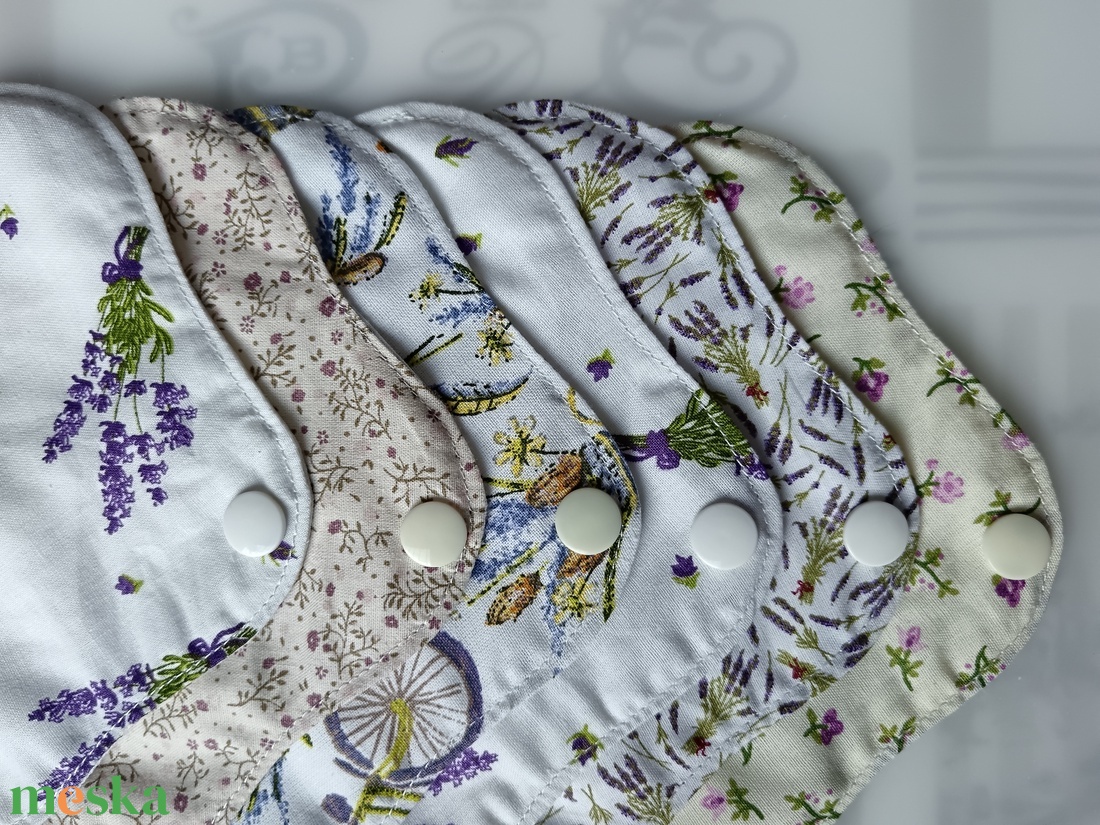 Pamut tisztasági betét szett LEVENDULA ÁLOM - szépségápolás - intim higiénia - tisztasági betét - Meska.hu