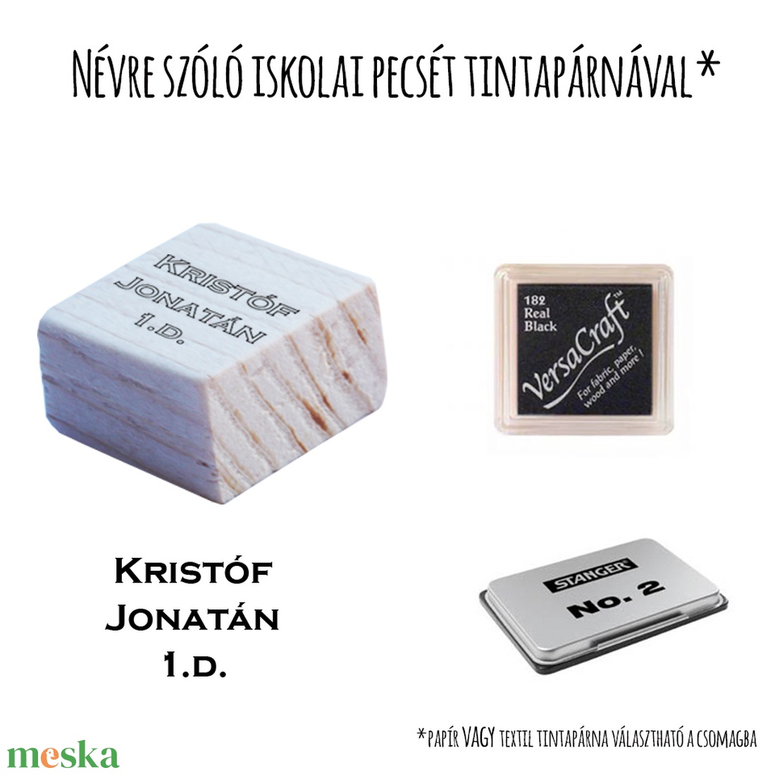 Névre szóló iskolai pecsét tintapárnával - otthon & életmód - papír, írószer - ceruza & toll - Meska.hu Névre szóló iskolai pecsét tintapárnával - otthon & életmód - papír, írószer - ceruza & toll - Meska.hu