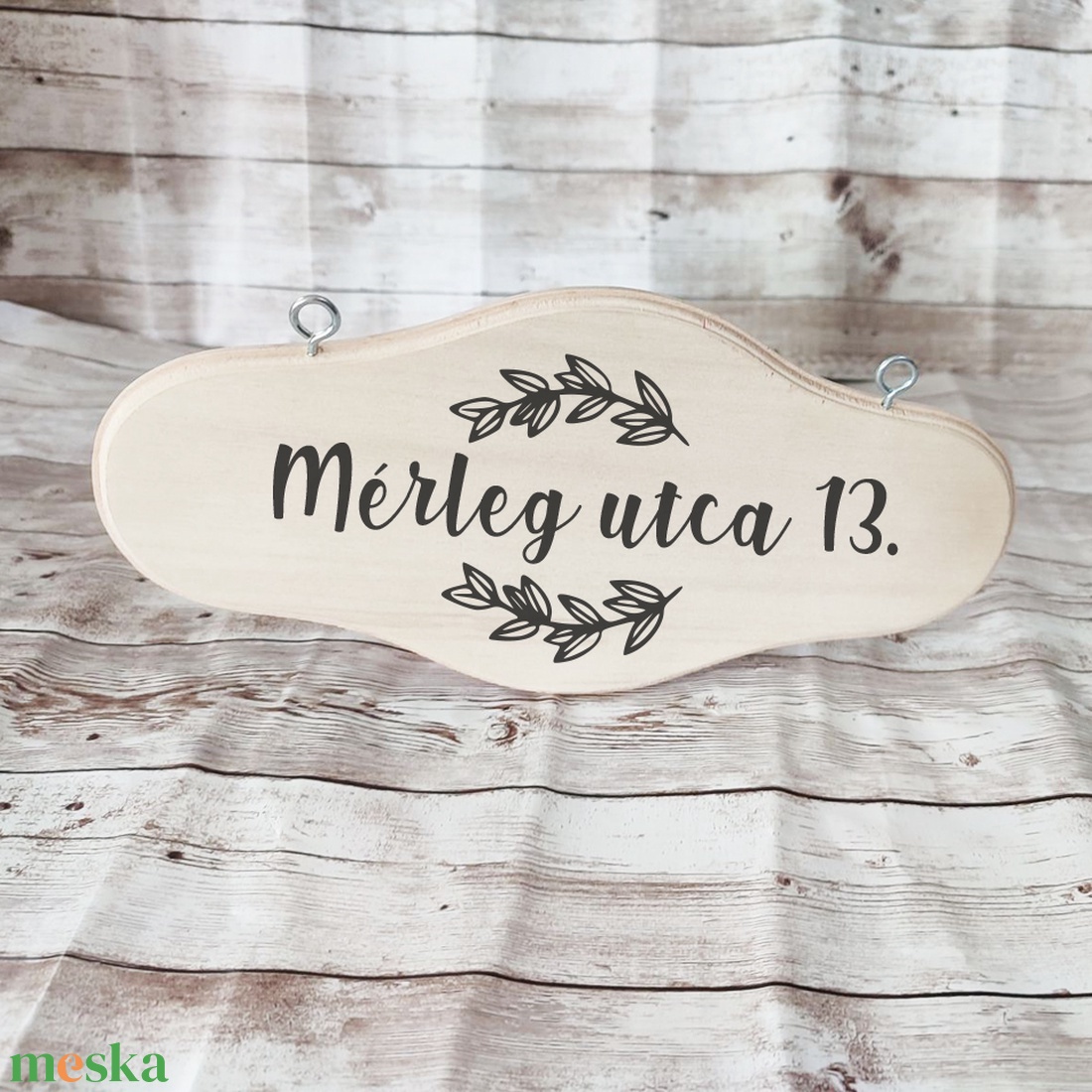 Utca név tábla - otthon & életmód - ház & kert - névtábla - Meska.hu