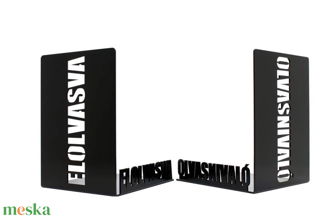 Elolvasva - Olvasnivaló páros fém könyvtámasz - otthon & életmód - dekoráció - asztal és polc dekoráció - könyvtámasz - Meska.hu