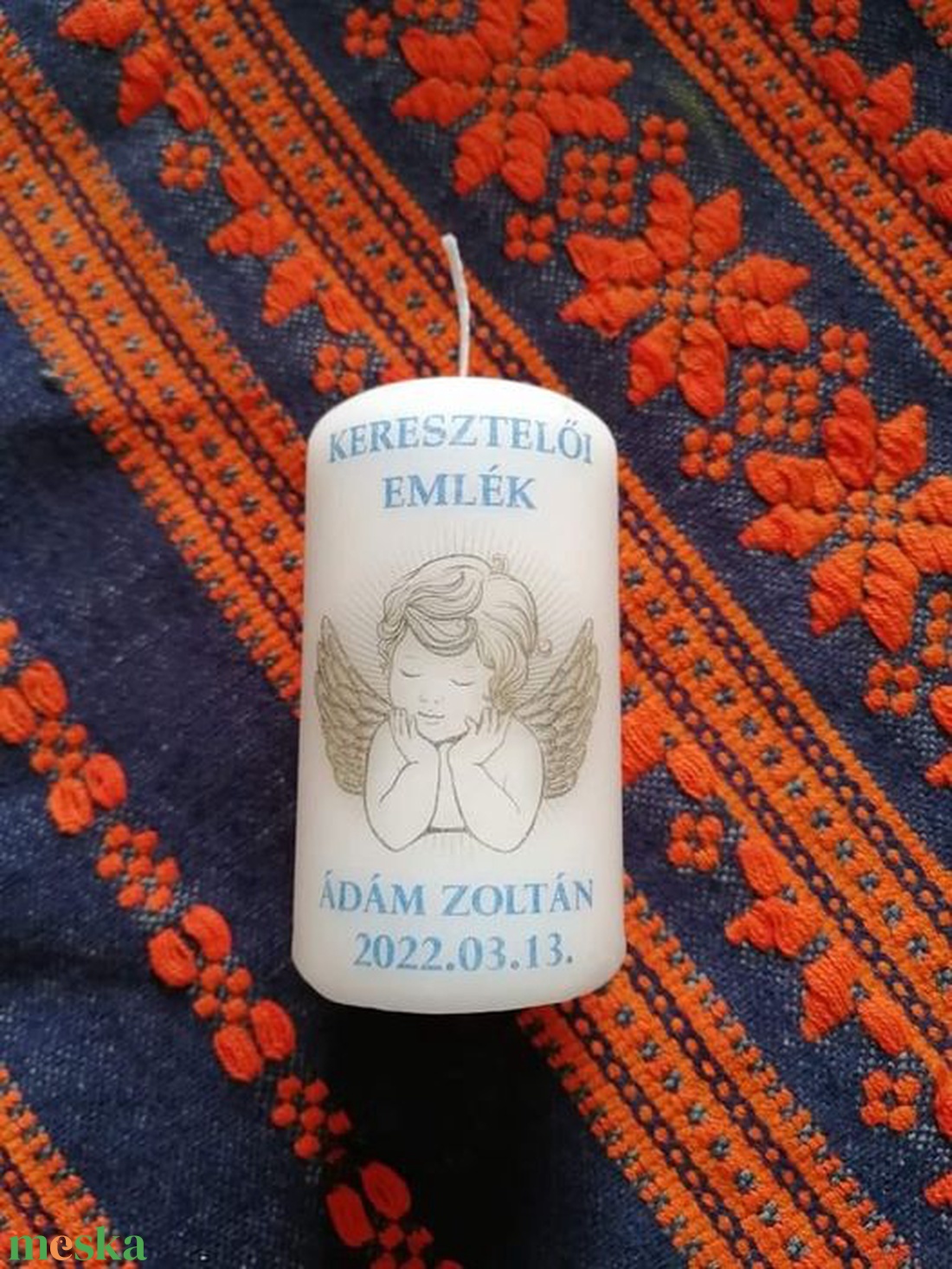 Keresztelői gyertya - otthon & életmód - gyertya, illat, aroma - gyertya - Meska.hu