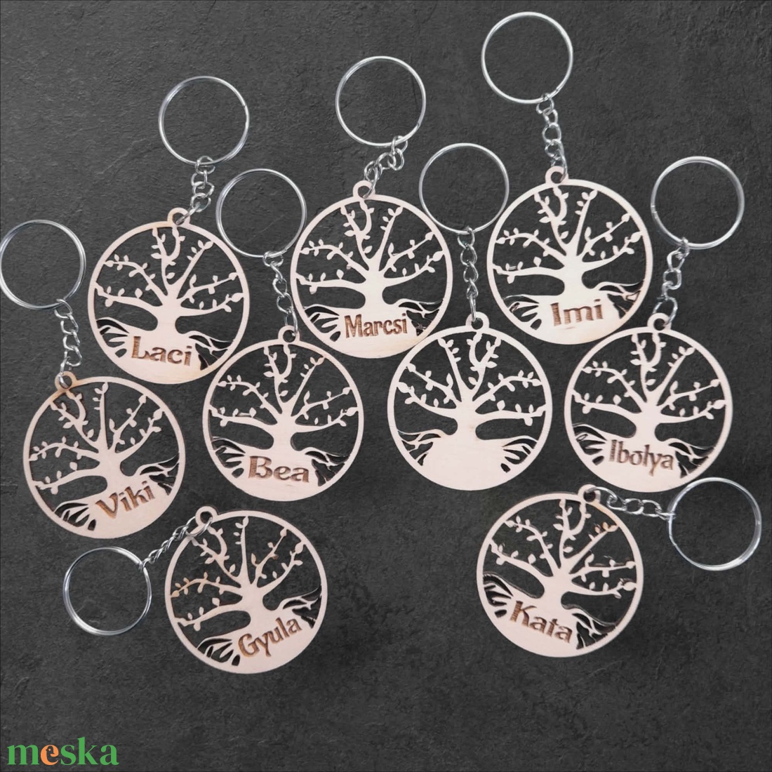 Életfa kukcstartó - táska & tok - kulcstartó & táskadísz - kulcstartó - Meska.hu