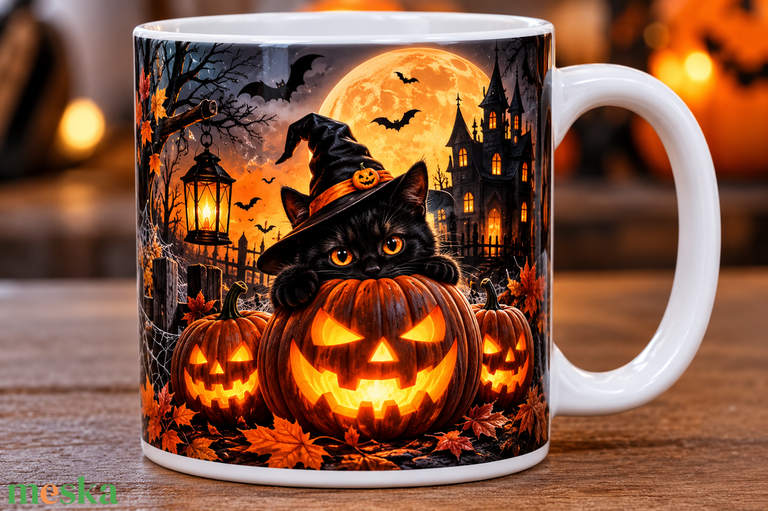 Halloween Bögre - otthon & életmód - konyhafelszerelés, tálalás - tálalás - bögre & csésze - Meska.hu