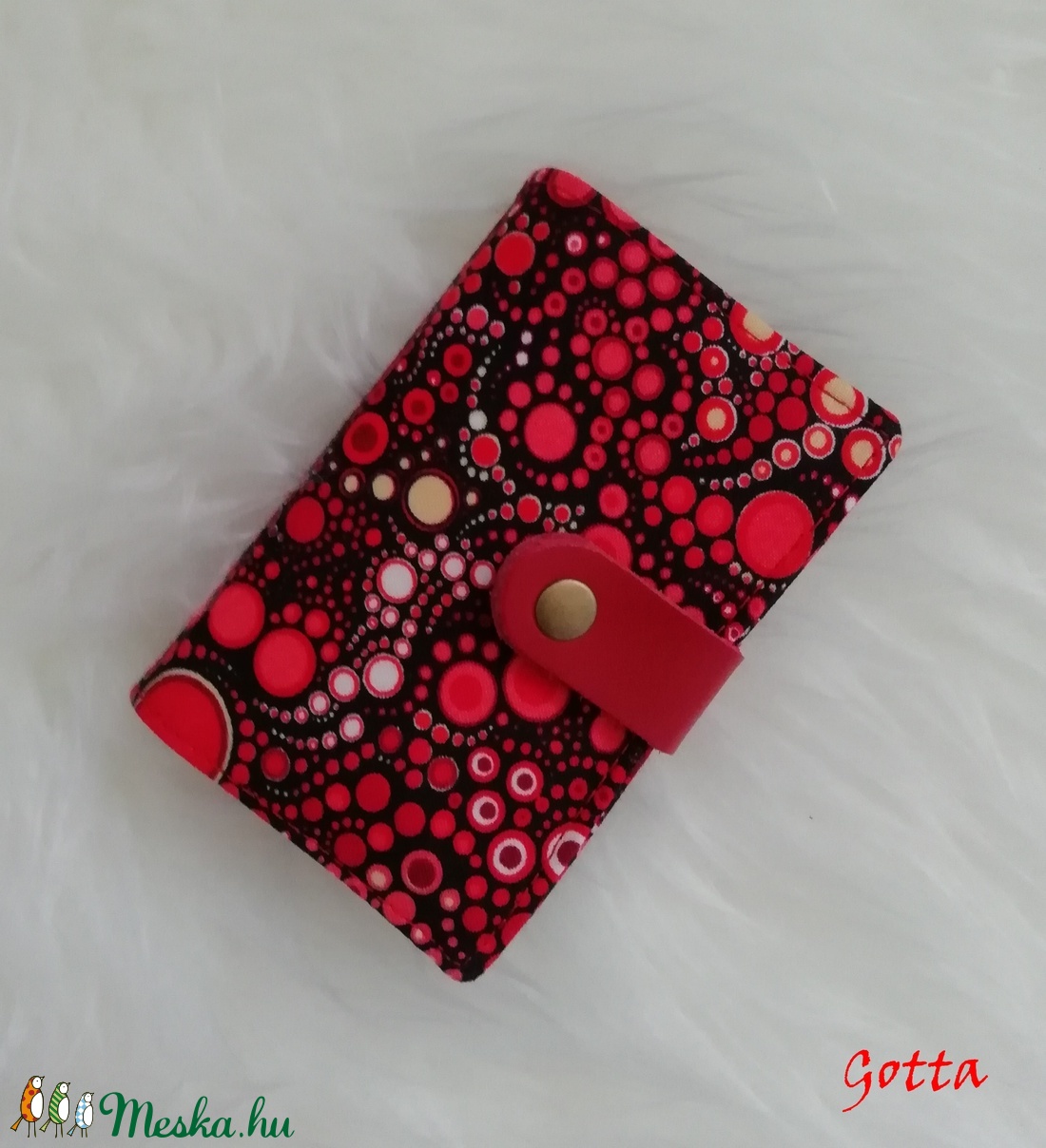 Kártya és igazolvány tartó - Effervescence Red - - Meska.hu Kártya és igazolvány tartó - Effervescence Red - - Meska.hu