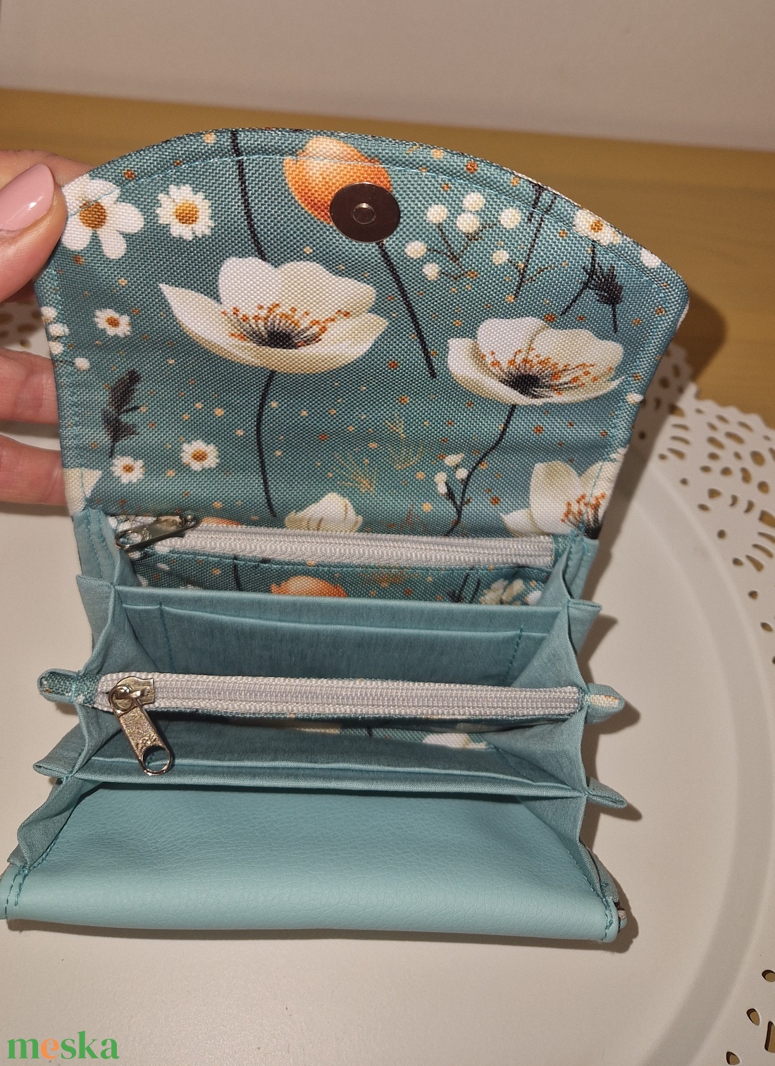 Irattartós pénztárca - M-es méret - táska & tok - pénztárca & más tok - pénztárca - női pénztárca - Meska.hu