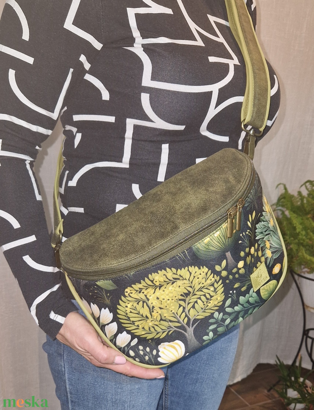 Selena keresztpántos táska - táska & tok - kézitáska & válltáska - vállon átvethető táska - Meska.hu