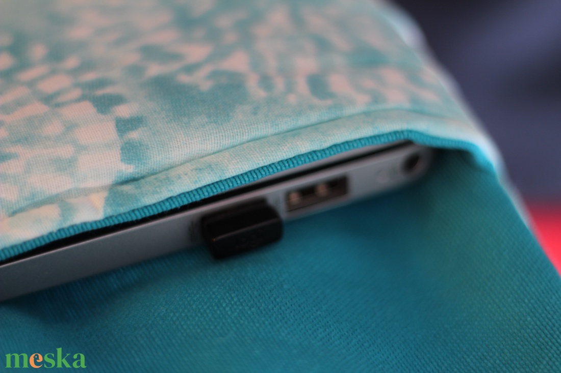 Textil laptoptartó szütyő - táska & tok - laptoptáska, laptop hátizsák - Meska.hu
