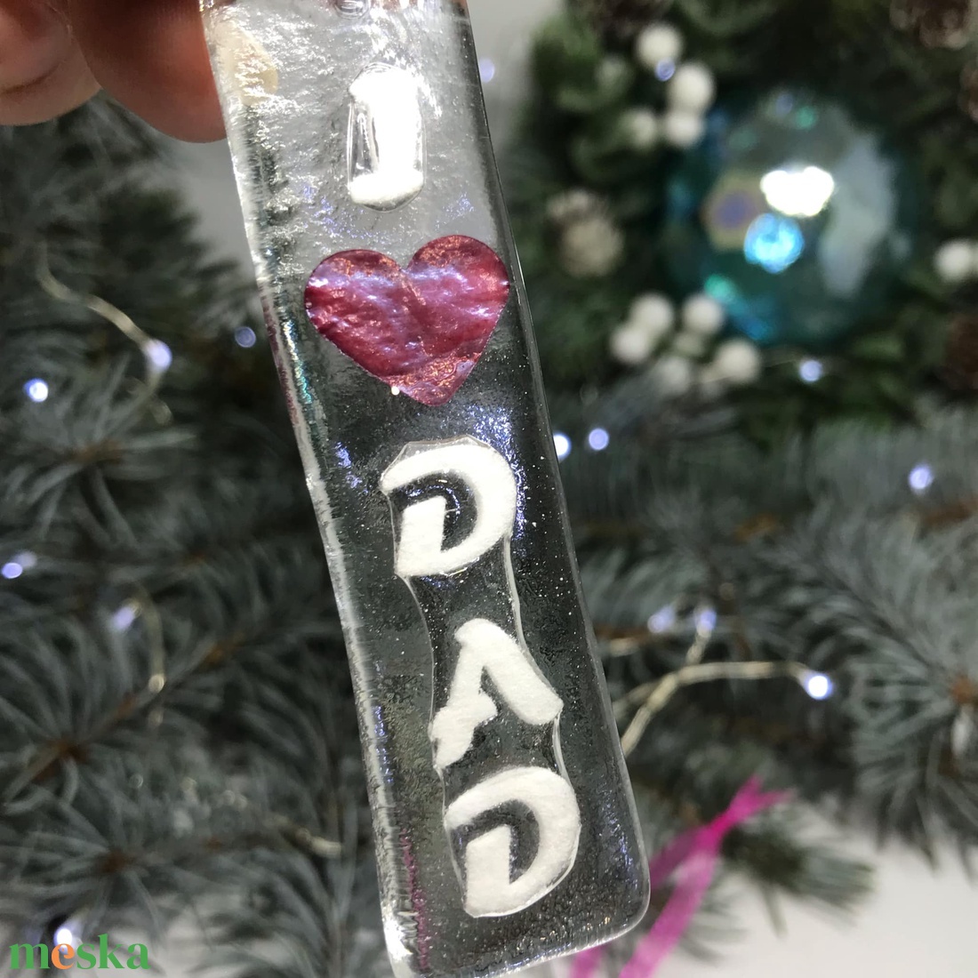 Üvegdíszek karácsonyra - áttetsző  - karácsony - karácsonyi lakásdekoráció - karácsonyfadíszek - Meska.hu