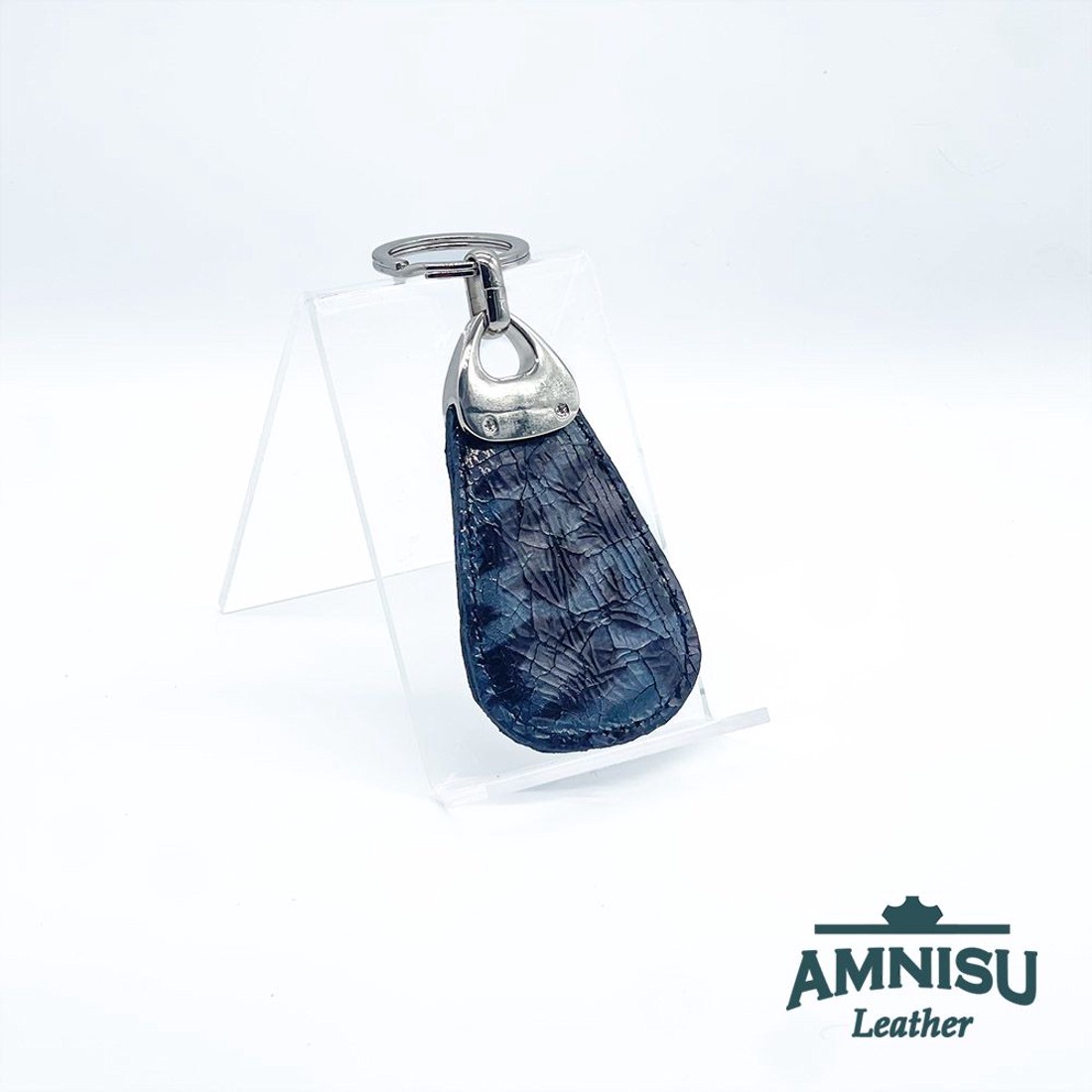 Szürke párduc mintás csepp alakú swarovski köves kulcstartó H8022 - táska & tok - kulcstartó & táskadísz - kulcstartó - Meska.hu