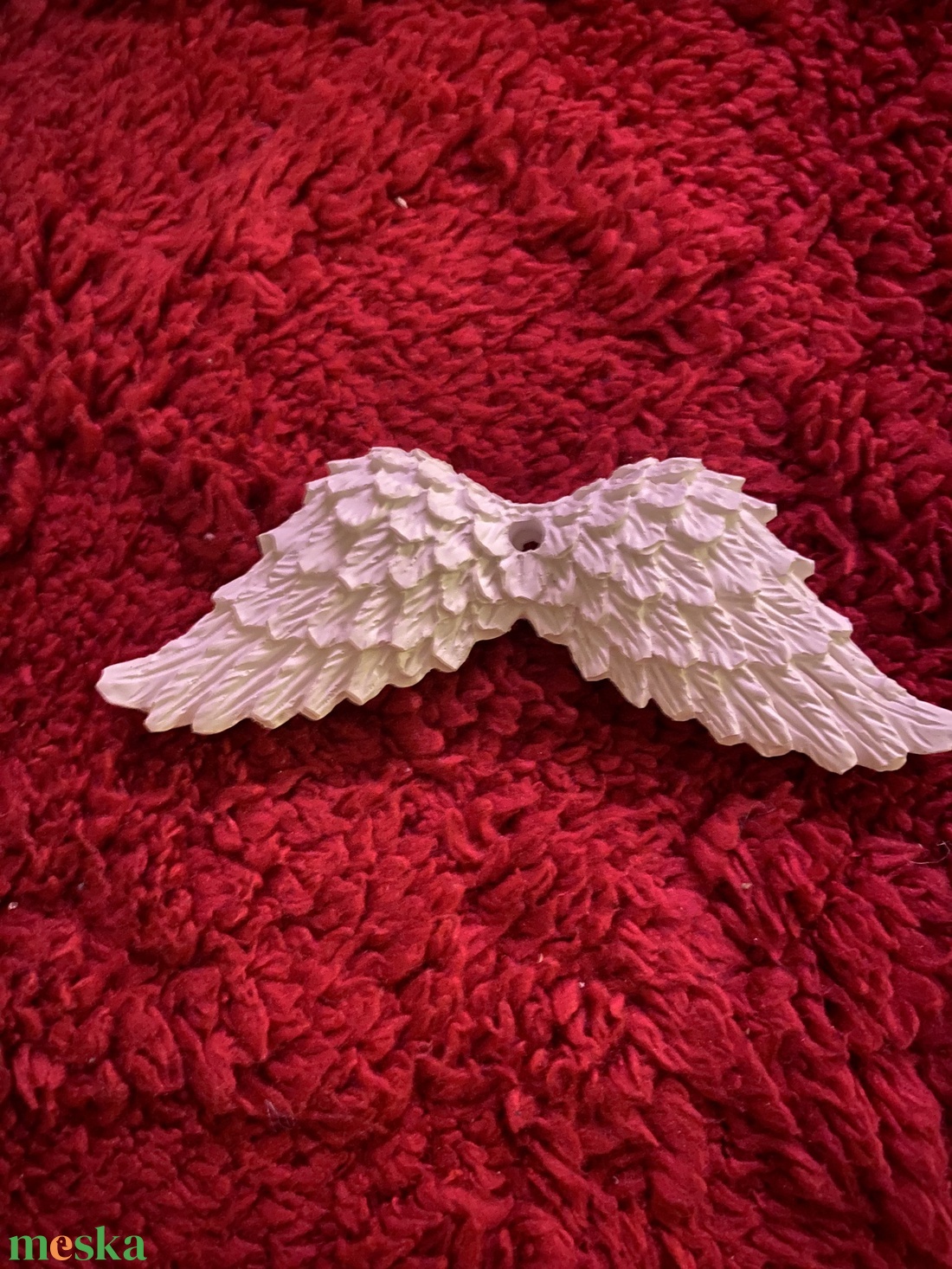 Gipsz angyalszárny - karácsony - adventi díszek - adventi gyertyadíszek és koszorúdíszek - Meska.hu