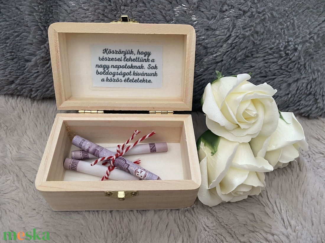 Pénzátadó doboz - esküvő - emlék & ajándék - nászajándék - esküvői pénzátadó doboz - Meska.hu