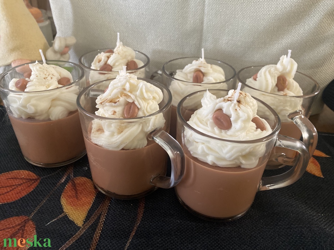 Kávé illatú illatgyertya - otthon & életmód - gyertya, illat, aroma - gyertya - Meska.hu