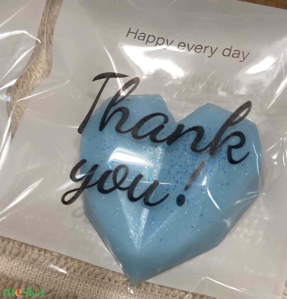 Köszönetajándék gyémánt szív dekorszappan - szépségápolás - szappan & fürdés - kézműves szappan - Meska.hu