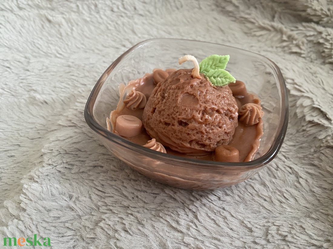 Illatos fagylaltkehely gyertya - otthon & életmód - gyertya, illat, aroma - gyertya - Meska.hu