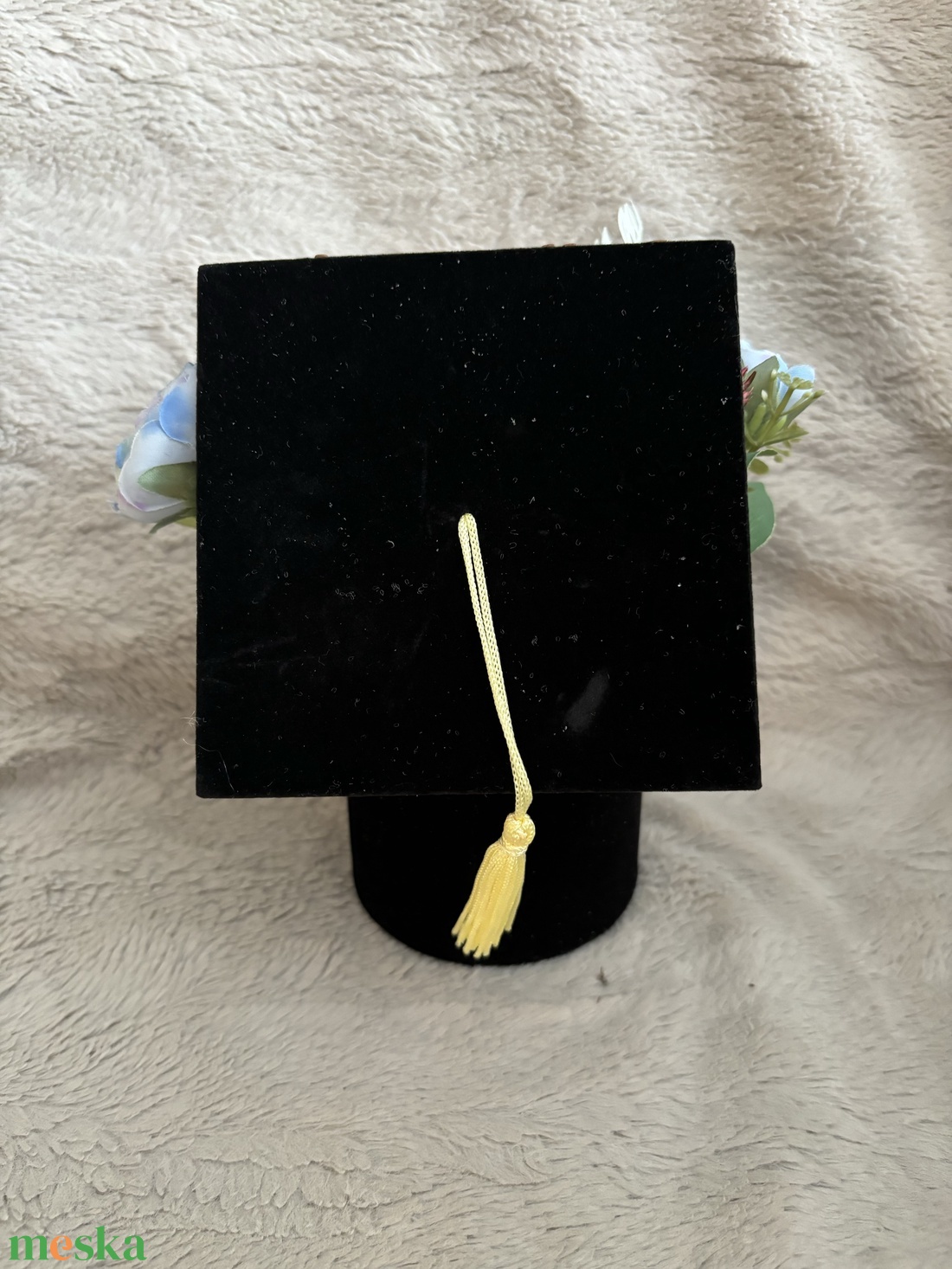 Ballagásra kalap virág box - otthon & életmód - dekoráció - virágdísz és tartó - virágbox, virágdoboz - Meska.hu