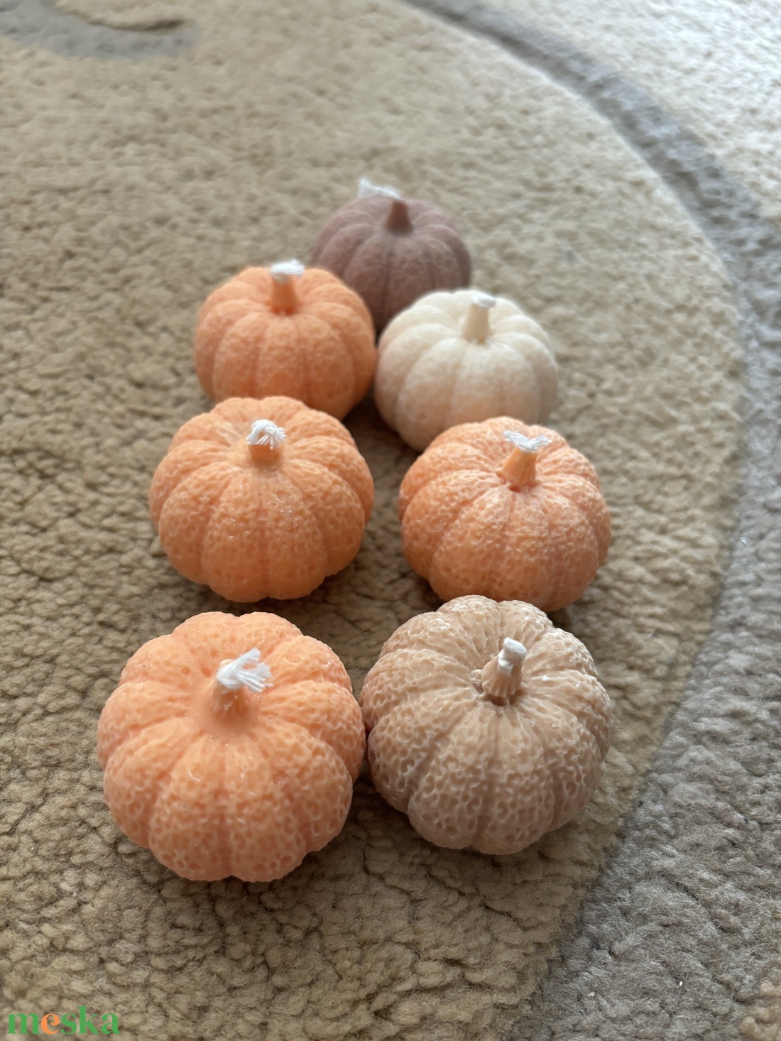 Illatos tök gyertya - otthon & életmód - gyertya, illat, aroma - gyertya - Meska.hu