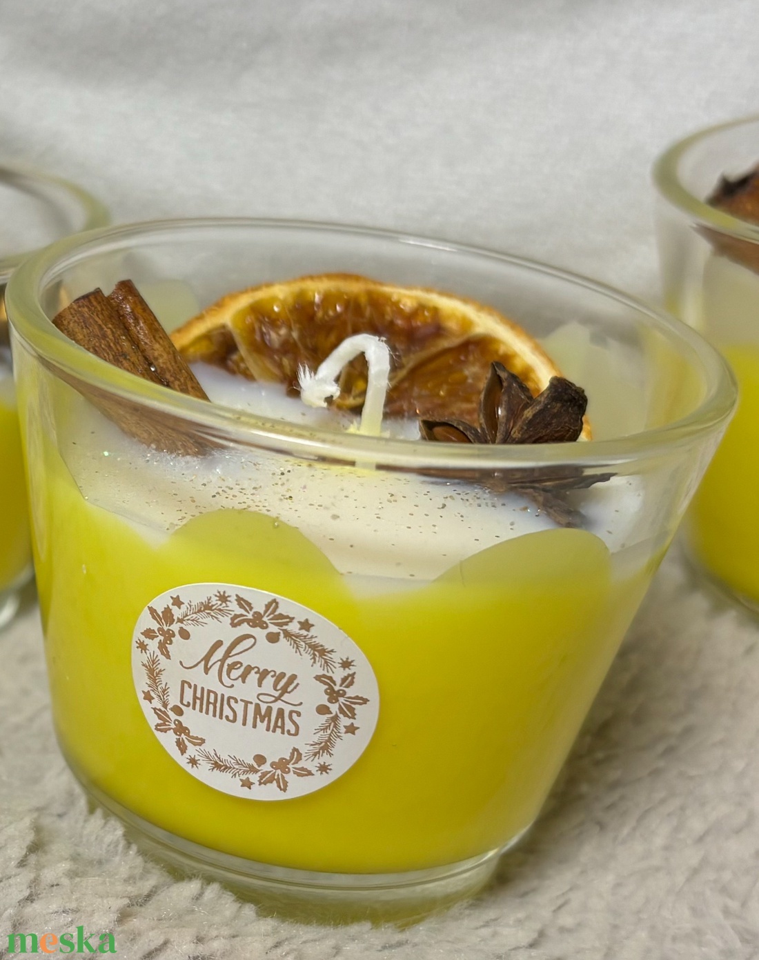 Narancs egyedi illatos gyertya - otthon & életmód - gyertya, illat, aroma - gyertya - Meska.hu