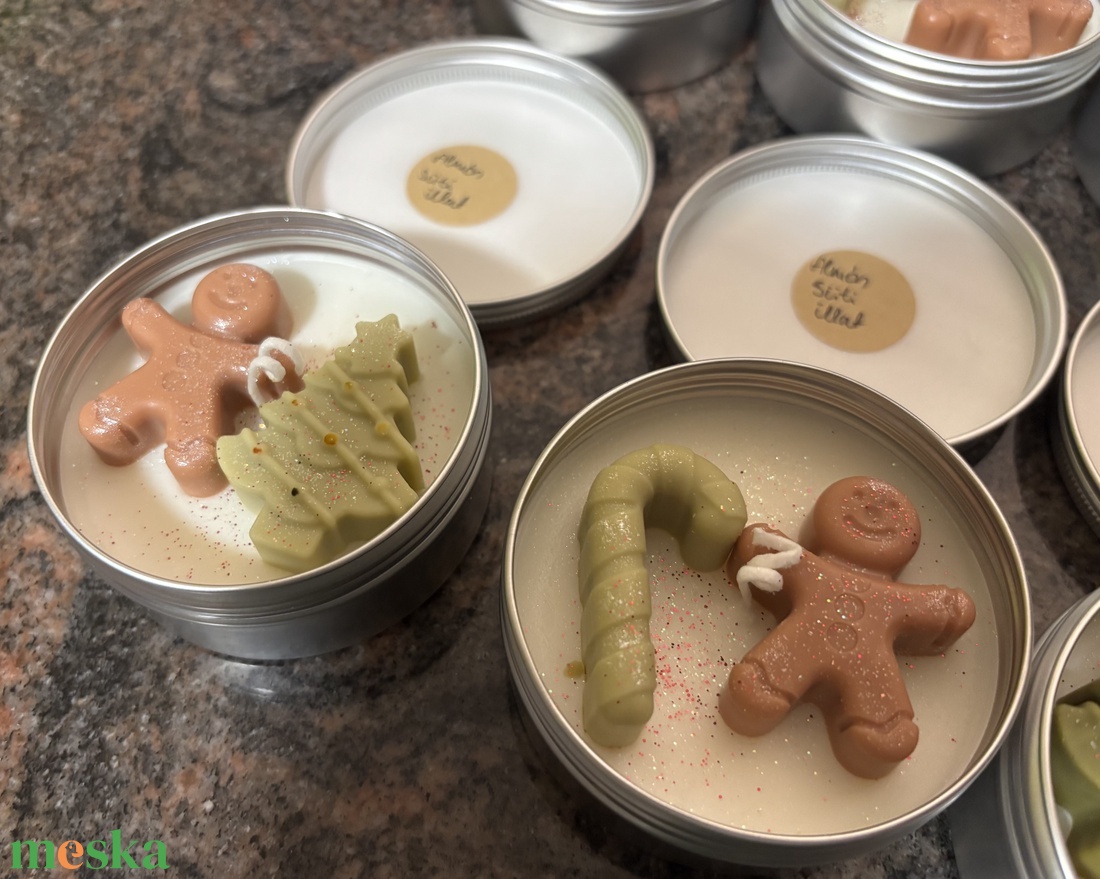 Illatos karácsonyi gyertyák - karácsony - karácsonyi lakásdekoráció - karácsonyi illatgyertya, mécses - Meska.hu