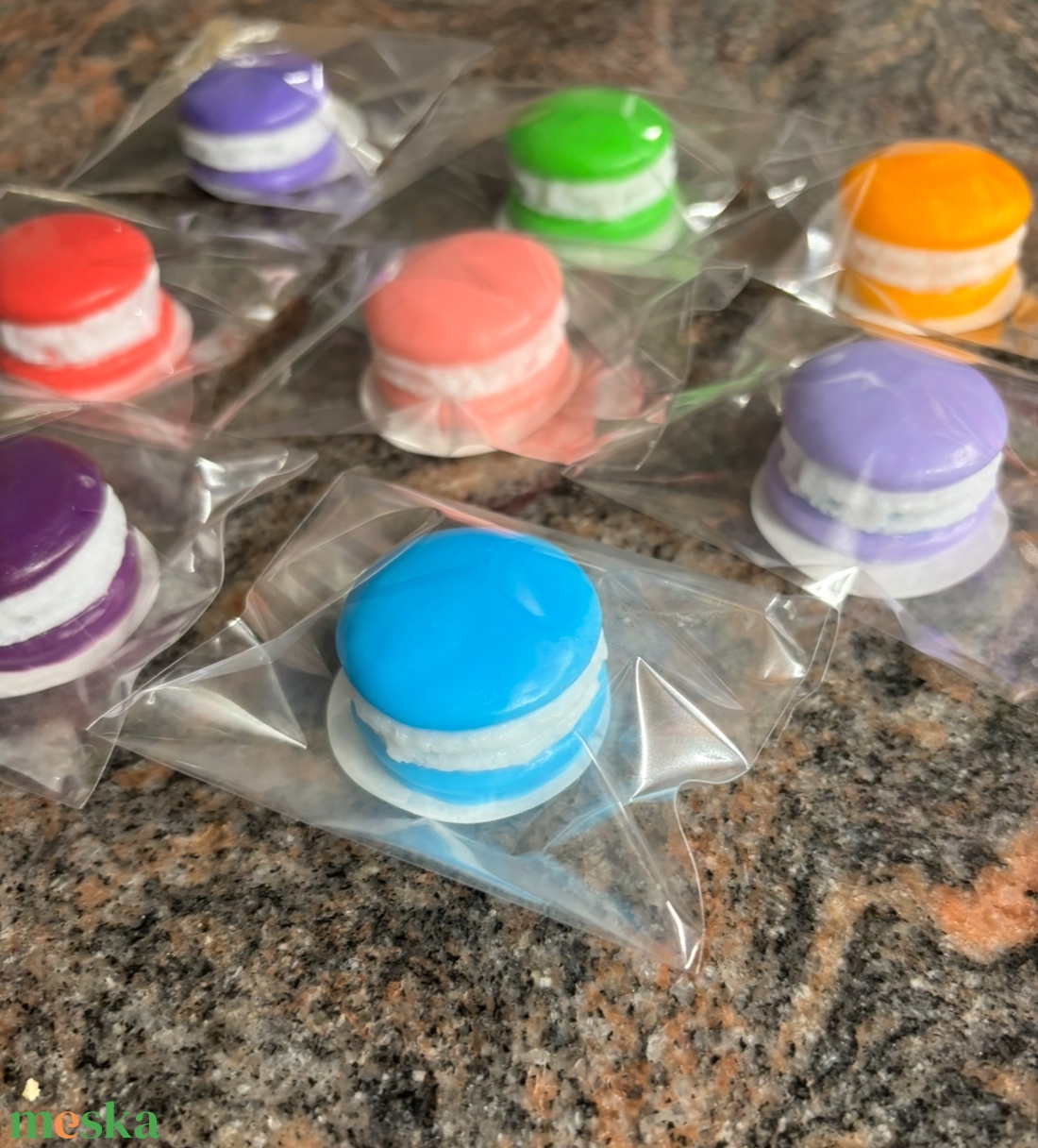 Illatos dekorszappan macaron  köszönet ajándéknak ,nőnspra - otthon & életmód - gyertya, illat, aroma - illatviasz - Meska.hu