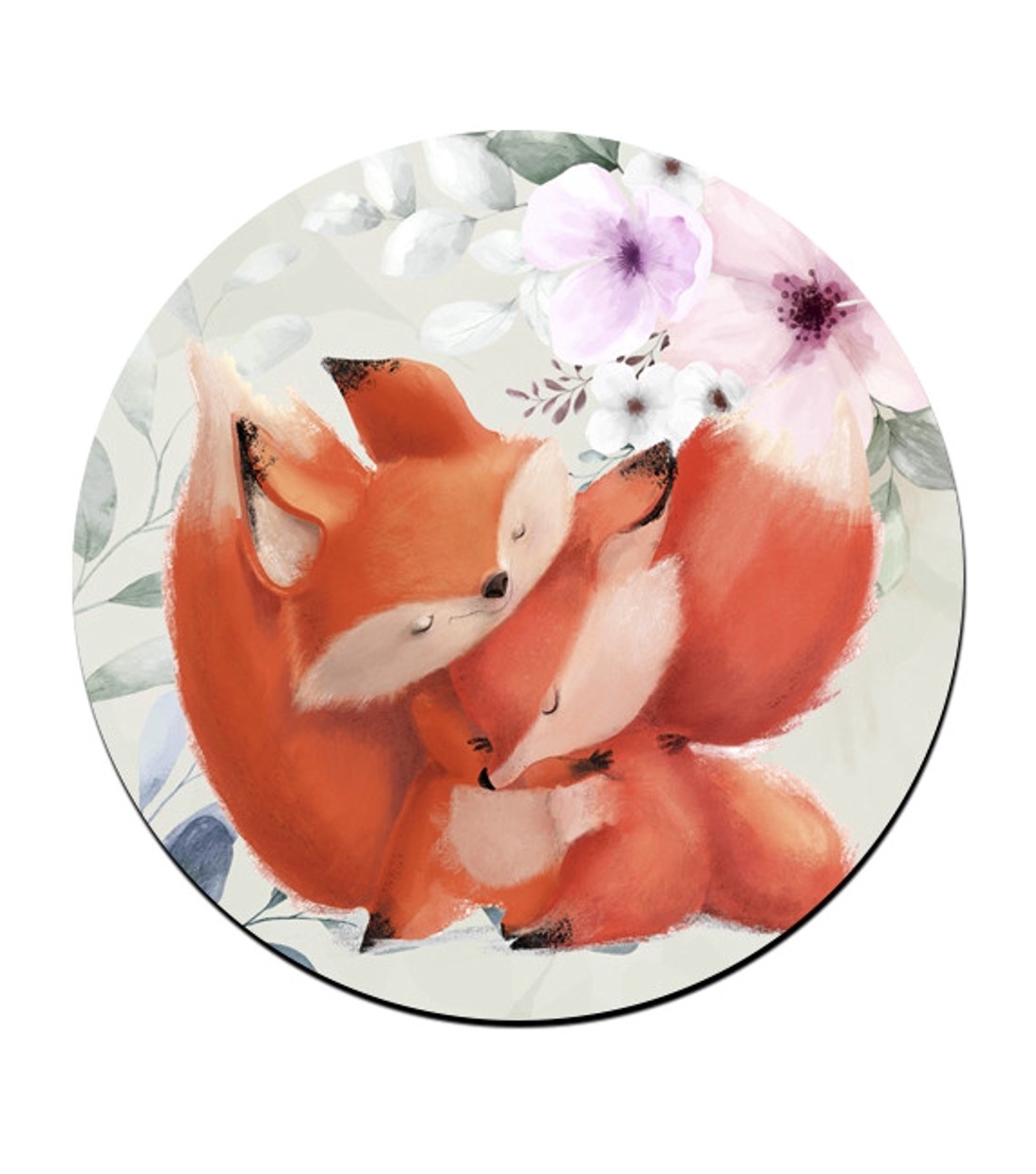 Cuki róka szerelem mintás bögre alátét -  - Meska.hu