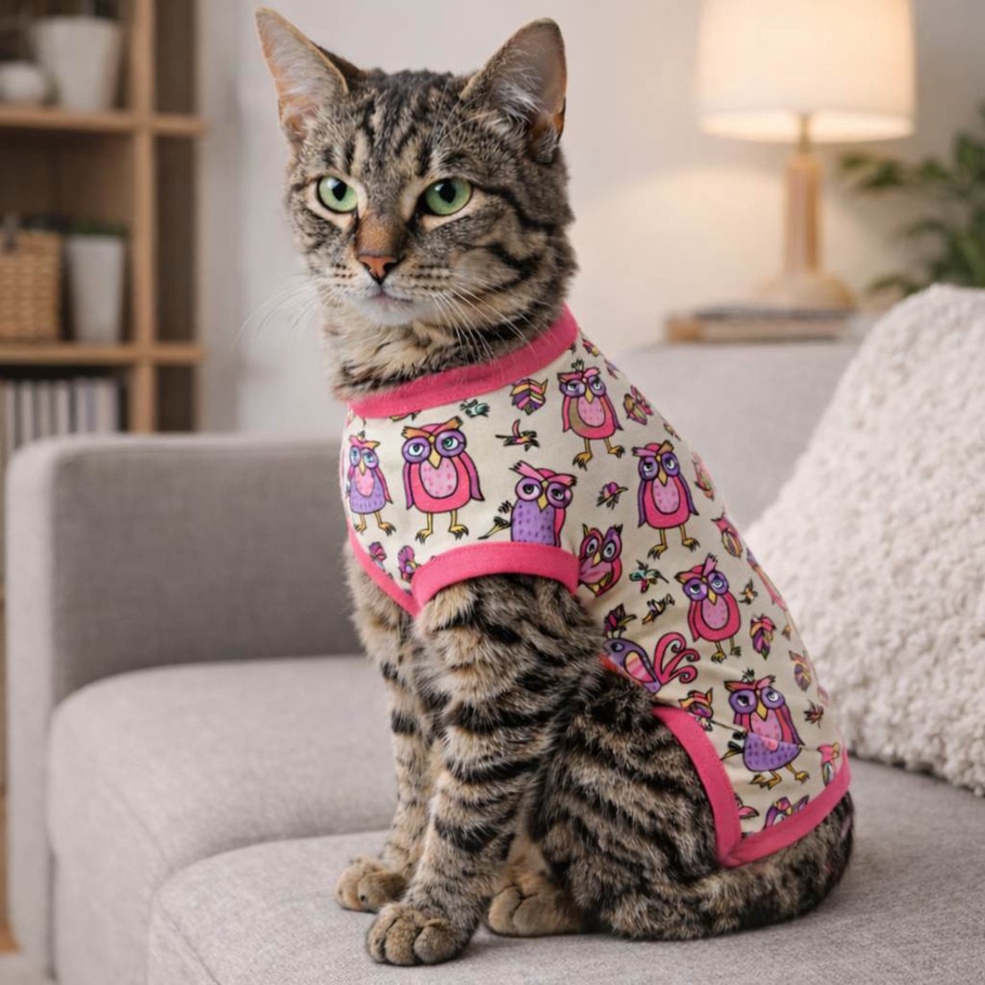 Macska műtét utáni 2-3 kg-tól � kényelmes gyógyruha gallér helyett -  - Meska.hu