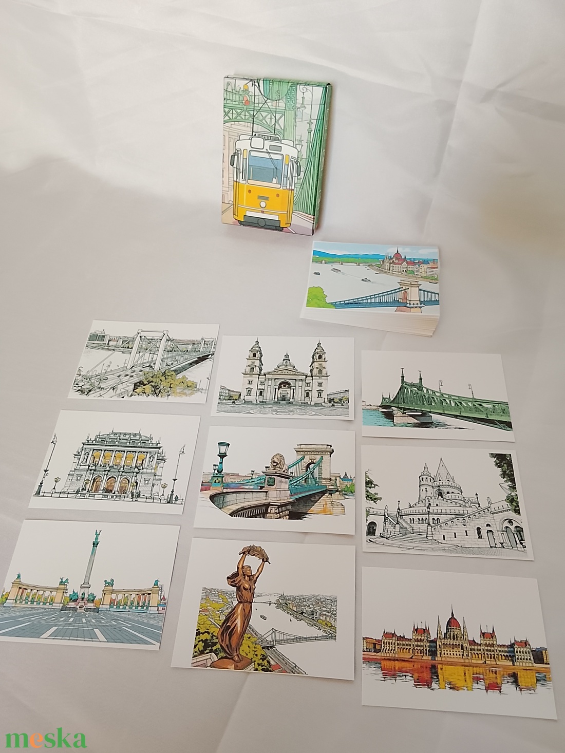 Budapest memória kártya/emlék lap - otthon & életmód - papír, írószer - ajándékozás kellékei - képeslap, üdvözlőlap - Meska.hu