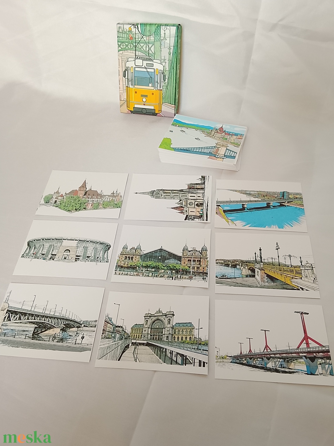 Budapest memória kártya/emlék lap - otthon & életmód - papír, írószer - ajándékozás kellékei - képeslap, üdvözlőlap - Meska.hu