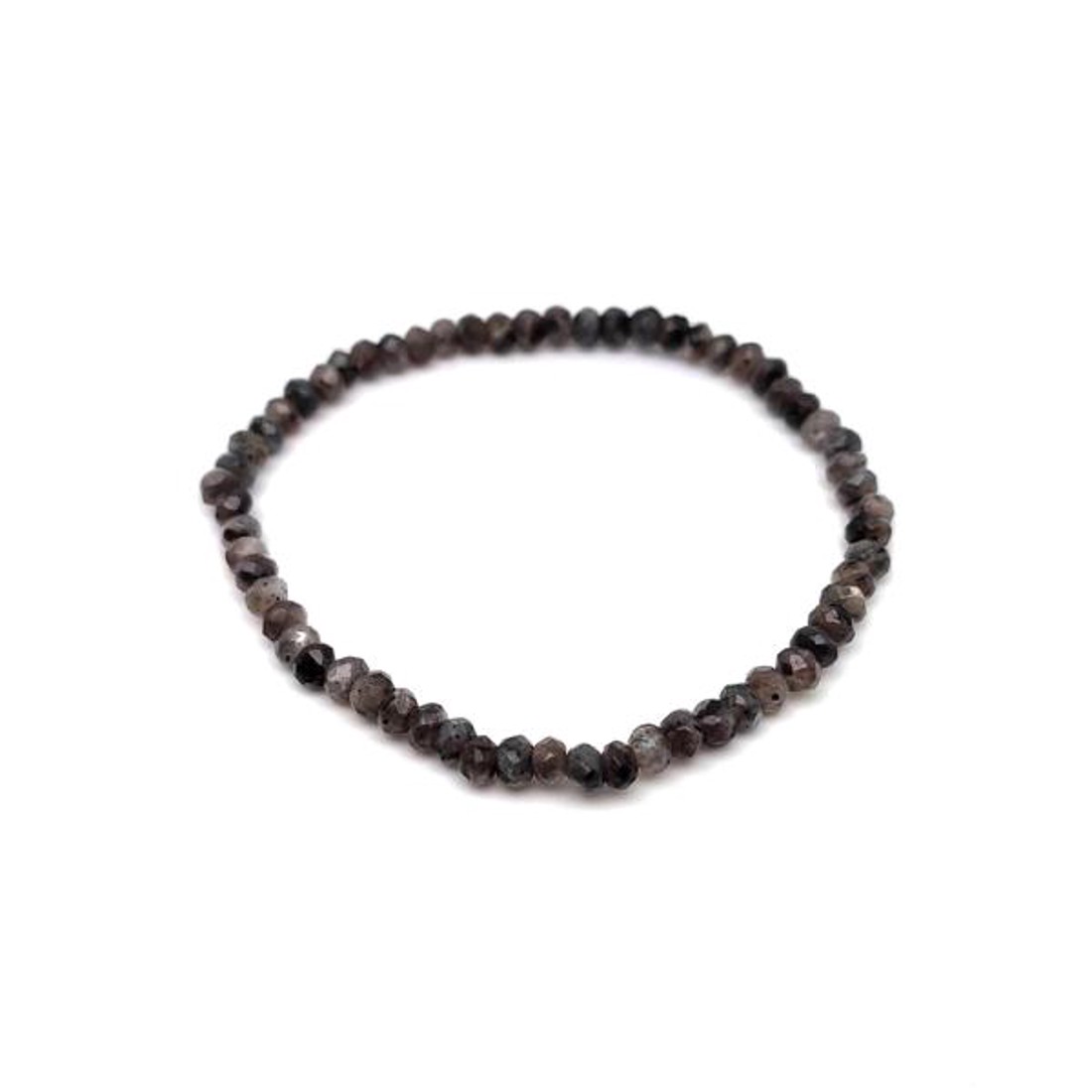 Achát tűz faz szin szürke korong karkötő 4x3mm - ékszer - karkötő - ásványkarkötő - Meska.hu