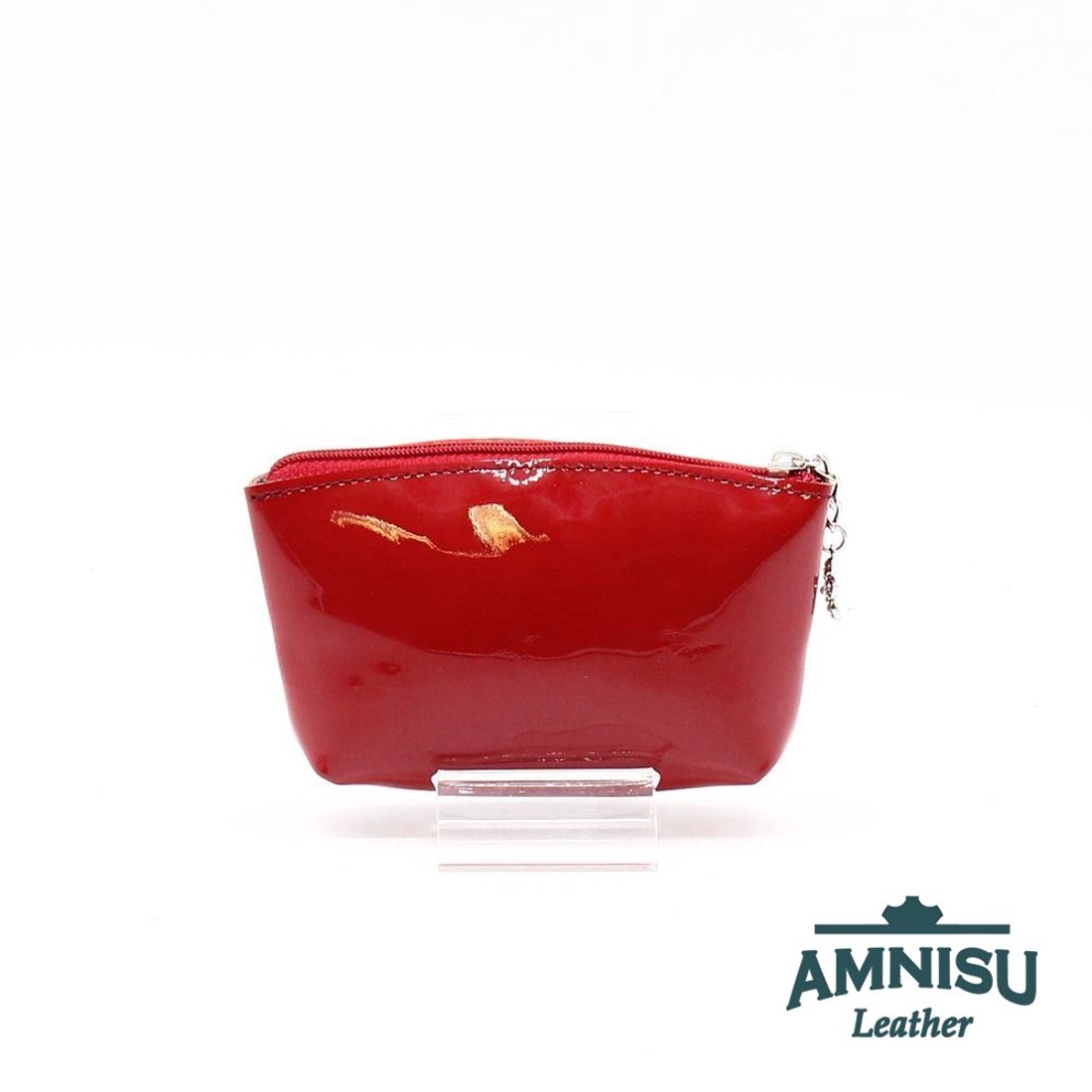 Bordó lakk egy cipzáras egyenes kristály köves kulcstartó E5004 - táska & tok - kulcstartó & táskadísz - kulcstartó - Meska.hu