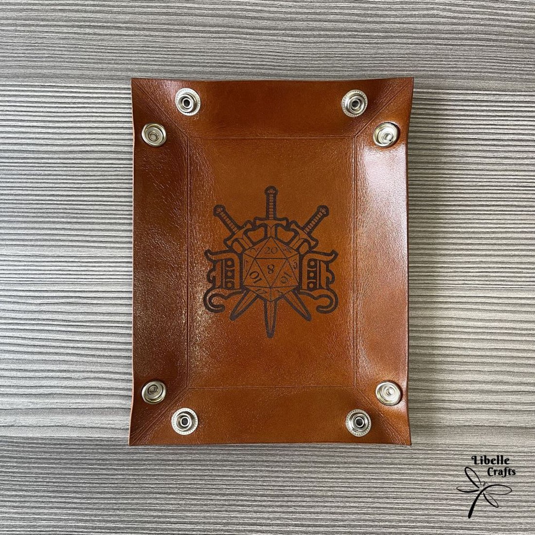 D20 - kardos motívumos kockadobó tálca - játék & sport - szerepjáték - Meska.hu