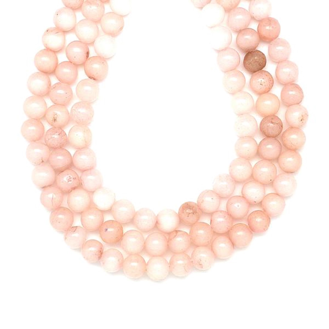Jáde szinezett világos pink golyó 8mm  ékszerkészítő alapanyag (füzér) - kellékek & szerszámok - ásvány alapanyag - ásványfüzér - Meska.hu