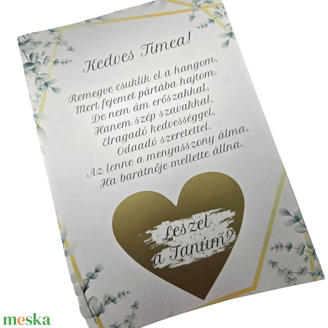 Esküvői meghívók , tanú felkérők - esküvő - emlék & ajándék - szülőköszöntő ajándék - Meska.hu